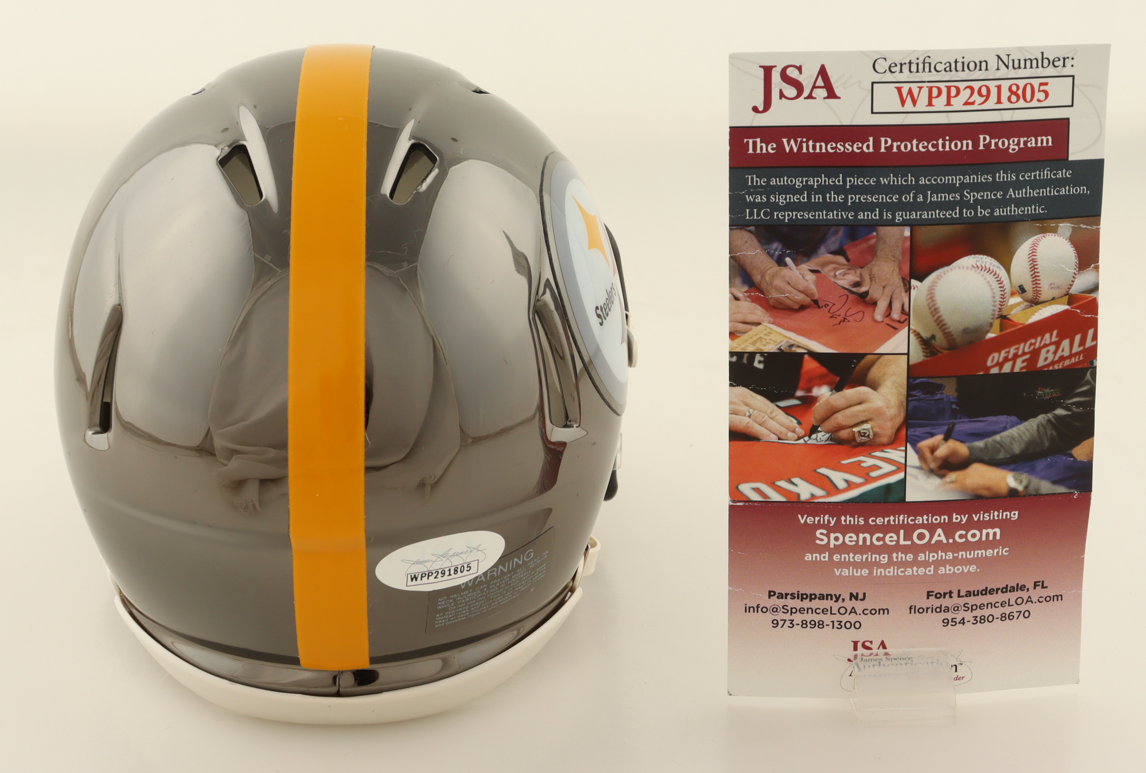 Marcus Allen Signed Steelers Chrome Alternate Speed Mini Helmet (JSA) at PristineAuction.com Marcus Allen Signed Steelers Chrome Alternate Speed Mini Helmet (JSA) at PristineAuction.com