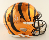 Chad 'Ochocinco' Johnson Signed Bengals Full-Size Authentic Chrome Alternate Speed Helmet with Visor (Beckett) at PristineAuction.com