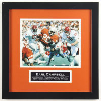Earl Campbell Signed Texas Longhorns Custom Framed Photo (Mill Creek Sports) at PristineAuction.com