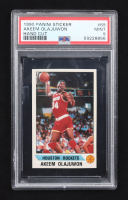 Akeem Olajuwon 1990-91 Panini Stickers Hand Cut #69 (PSA 9) at PristineAuction.com