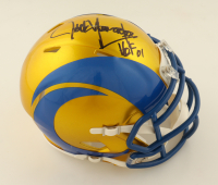 Jack Youngblood Signed Rams Flash Alternate Speed Mini Helmet Inscribed "HOF 01" (Schwartz) at PristineAuction.com