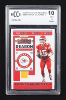 Patrick Mahomes II 2019 Panini Contenders Season Ticket #39 (BCCG 10) at PristineAuction.com