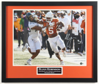 Bijan Robinson Signed Texas Longhorns Custom Framed Photo Display (Beckett) at PristineAuction.com