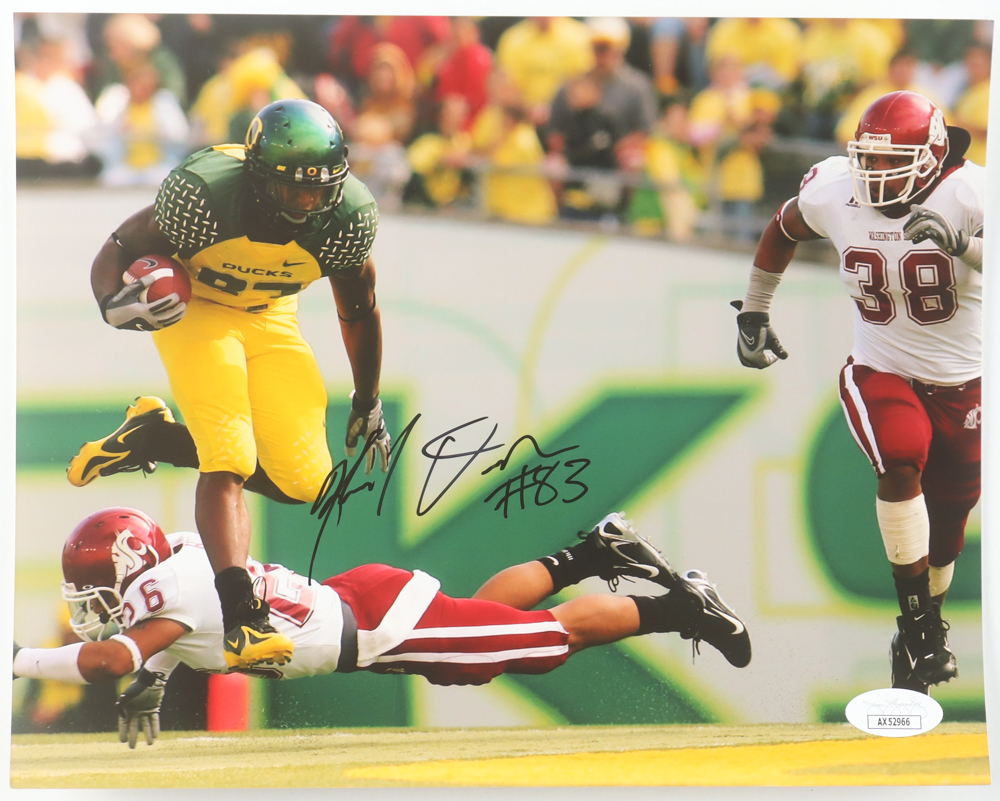 Ed Dickson Signed Oregon Ducks 8x10 Photo (JSA) at PristineAuction.com Ed Dickson Signed Oregon Ducks 8x10 Photo (JSA) at PristineAuction.com