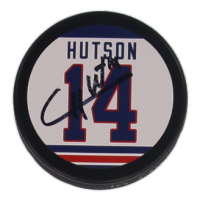 Cole Hutson Signed  Team USA Logo Hockey Puck (JSA) at PristineAuction.com