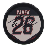 Tomas Vanek Signed Sabres Logo Hockey Puck (JSA) at PristineAuction.com