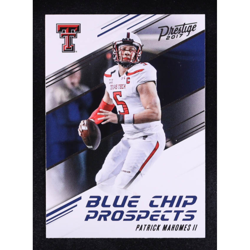 Patrick Mahomes II 2017 Prestige Blue Chip Prospects #8 RC at PristineAuction.com