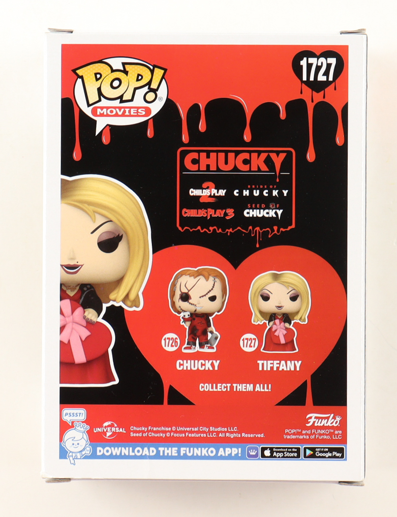 Jennifer Tilly Signed "Chucky" #1727 Tiffany Funko Pop! Vinyl Figure (Beckett) at PristineAuction.com Jennifer Tilly Signed "Chucky" #1727 Tiffany Funko Pop! Vinyl Figure (Beckett) at PristineAuction.com