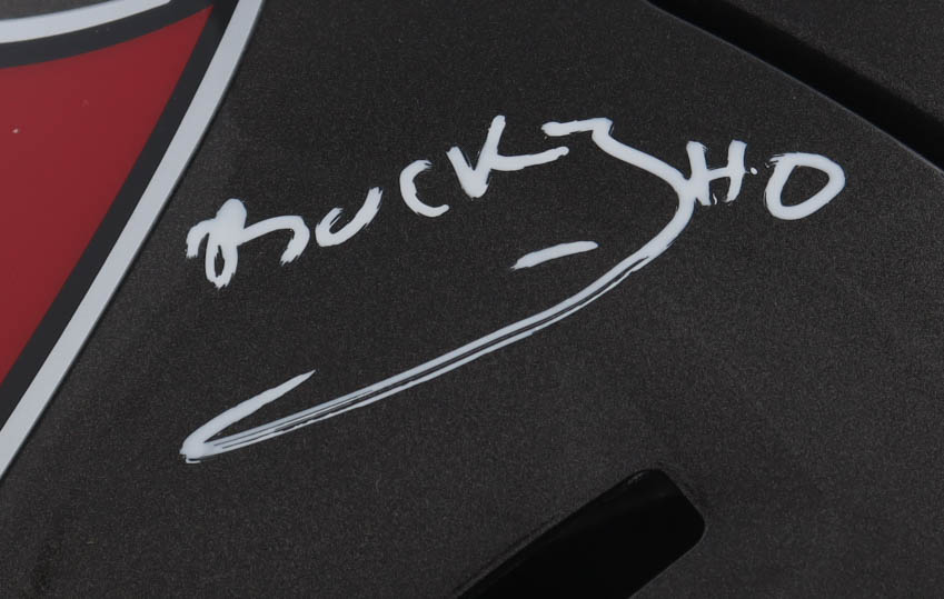 Bucky Irving Signed Buccaneers Mid-Size Speed Helmet with Visor (JSA) at PristineAuction.com Bucky Irving Signed Buccaneers Mid-Size Speed Helmet with Visor (JSA) at PristineAuction.com