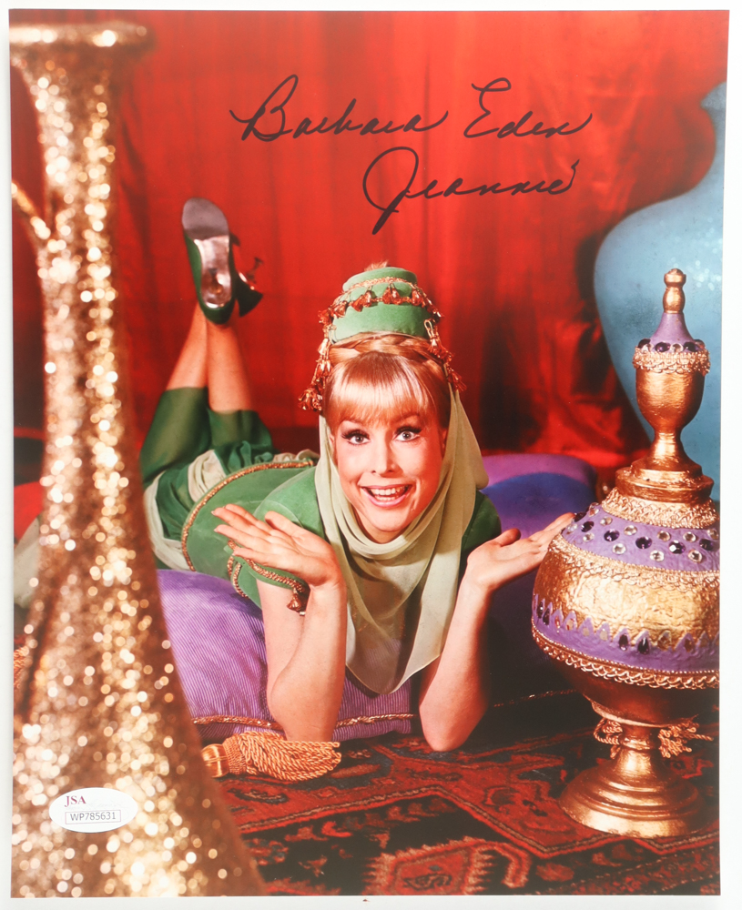 Barbara Eden Signed "I Dream of Jeannie" 8x10 Photo Inscribed "Jeannie" (JSA) at PristineAuction.com Barbara Eden Signed "I Dream of Jeannie" 8x10 Photo Inscribed "Jeannie" (JSA) at PristineAuction.com