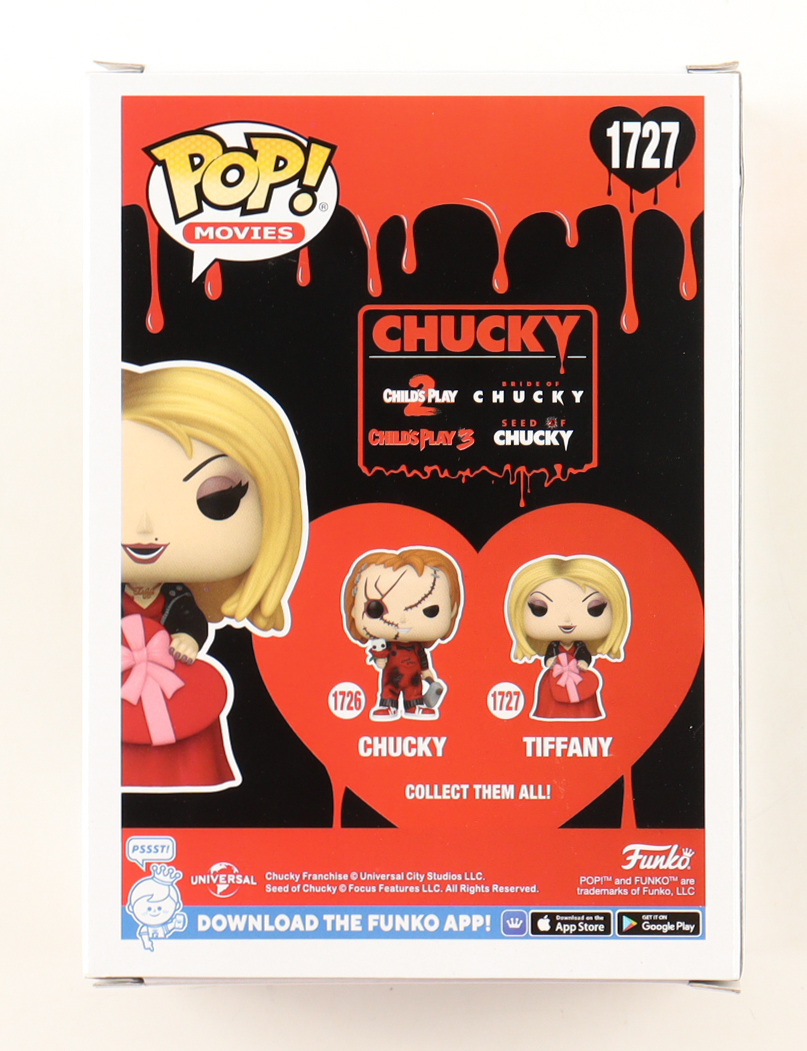 Jennifer Tilly Signed "Chucky" #1727 Tiffany Funko Pop! Vinyl Figure (Beckett) at PristineAuction.com Jennifer Tilly Signed "Chucky" #1727 Tiffany Funko Pop! Vinyl Figure (Beckett) at PristineAuction.com