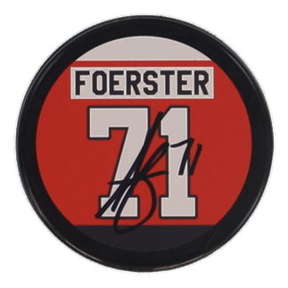 Tyson Foerster Signed Flyers Logo Hockey Puck (JSA) at PristineAuction.com Tyson Foerster Signed Flyers Logo Hockey Puck (JSA) at PristineAuction.com