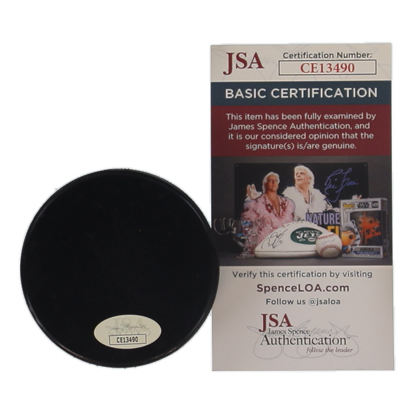 Tyson Foerster Signed Flyers Logo Hockey Puck (JSA) at PristineAuction.com Tyson Foerster Signed Flyers Logo Hockey Puck (JSA) at PristineAuction.com