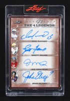 Brett Favre / Dan Marino / Joe Montana / John Elway 2022 Leaf Decadence The 4 Legends Autographs #T4L-07 #05/10 at PristineAuction.com