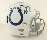 Riley Leonard Signed Colts Full-Size Speed Helmet Inscribed "For The Shoe" (JSA) at PristineAuction.com