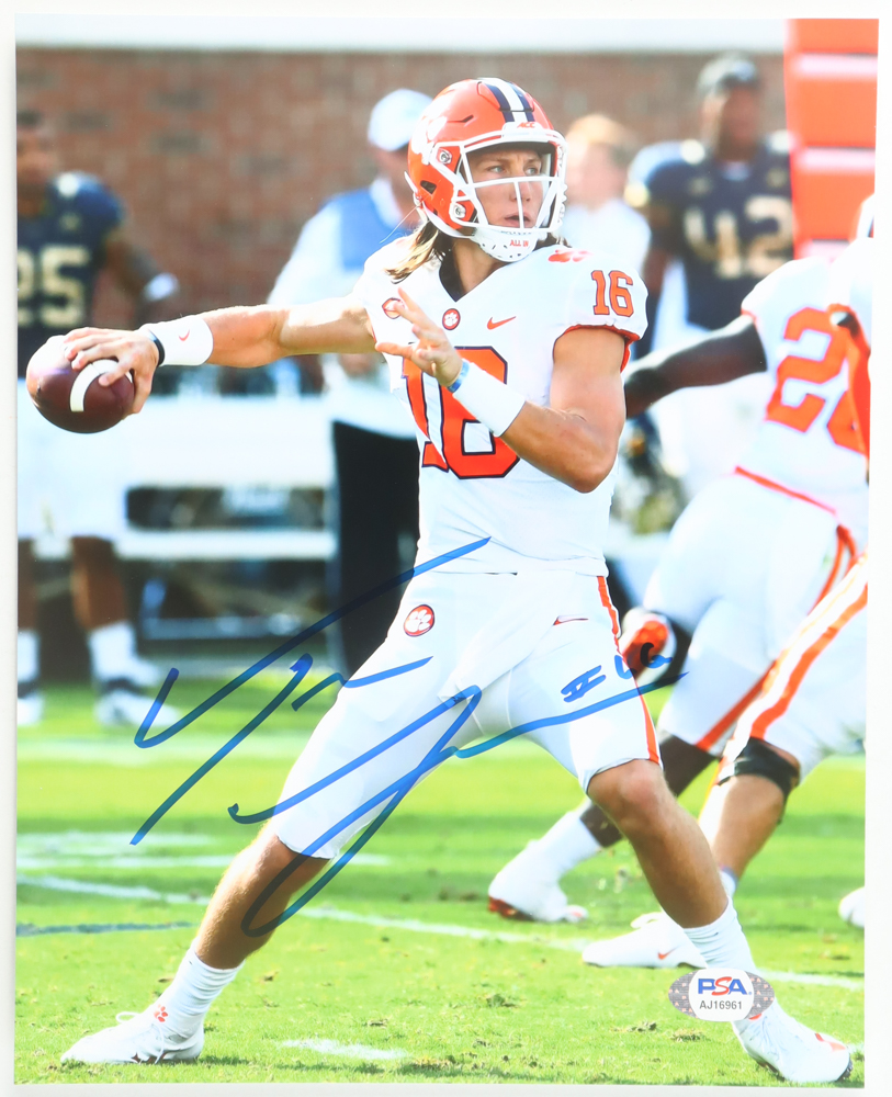 Trevor Lawrence Signed Clemson Tigers 8x10 Photo (PSA) at PristineAuction.com Trevor Lawrence Signed Clemson Tigers 8x10 Photo (PSA) at PristineAuction.com