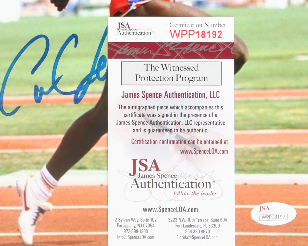 Carl Lewis Signed Team USA 8x10 Photo (JSA) at PristineAuction.com Carl Lewis Signed Team USA 8x10 Photo (JSA) at PristineAuction.com