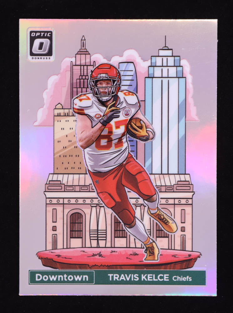 Travis Kelce 2024 Donruss Optic Downtown! #7 at PristineAuction.com Travis Kelce 2024 Donruss Optic Downtown! #7 at PristineAuction.com