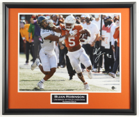 Bijan Robinson Signed Texas Longhorns Custom Framed Photo Display (Beckett) at PristineAuction.com