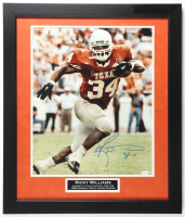 Ricky Williams Signed Texas Longhorns Custom Framed Photo Display Inscribed "3x" (JSA) at PristineAuction.com