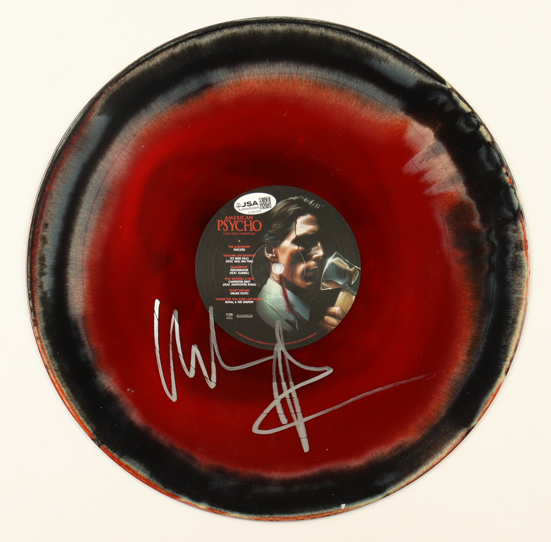 Christian Bale Signed "American Psycho Comic Series Soundtrack" Vinyl Record Album (JSA) at PristineAuction.com Christian Bale Signed "American Psycho Comic Series Soundtrack" Vinyl Record Album (JSA) at PristineAuction.com