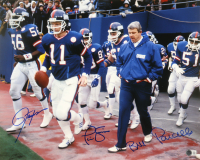 Bill Parcells, Lawrence Taylor & Phil Simms Signed Giants 16x20 Photo (Beckett) at PristineAuction.com
