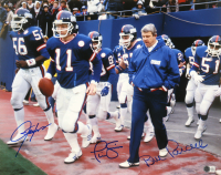 Bill Parcells, Lawrence Taylor & Phil Simms Signed Giants 16x20 Photo (Beckett) at PristineAuction.com