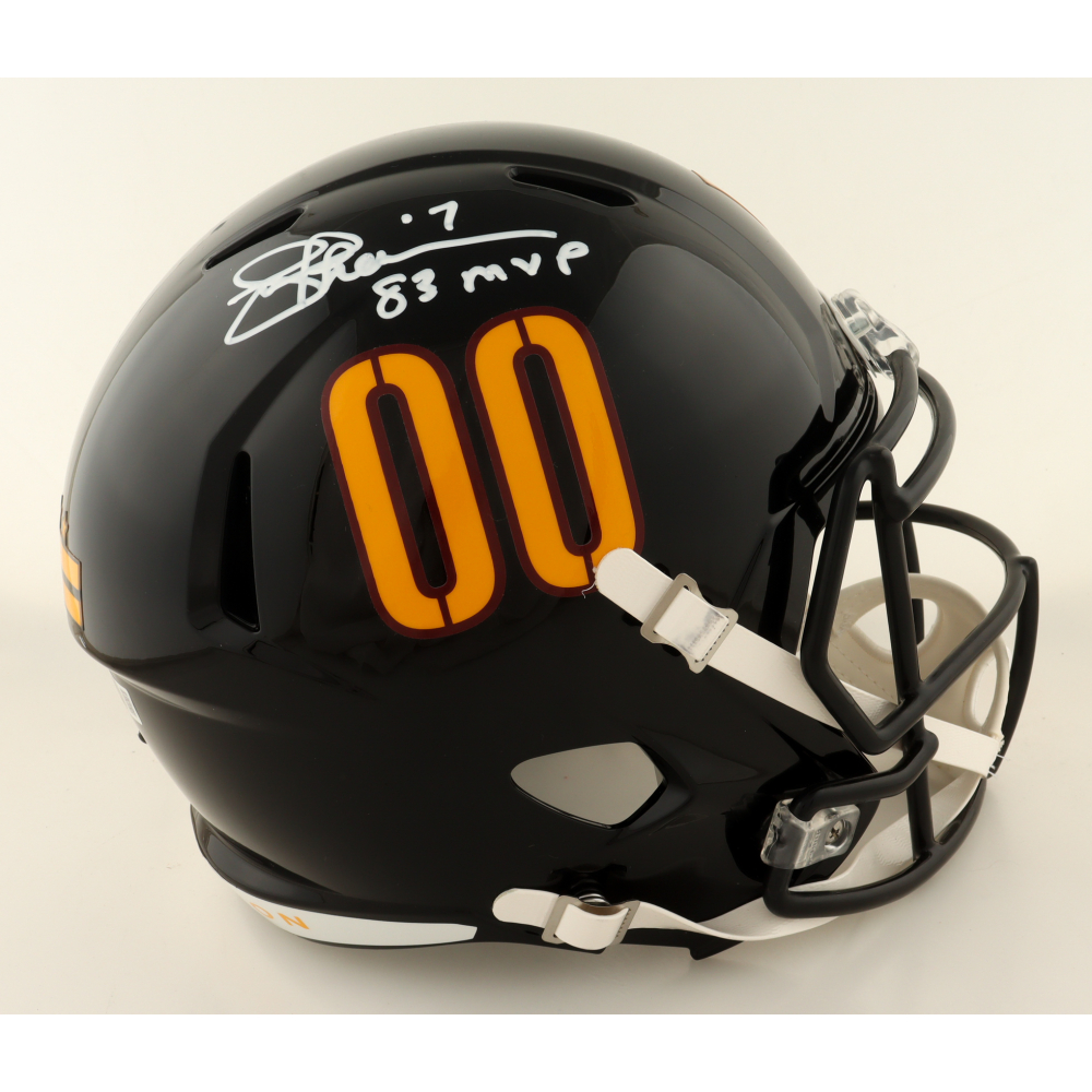 Joe Theismann Signed Washington Full-Size Speed Helmet Inscribed "83 MVP" (Beckett) at PristineAuction.com
