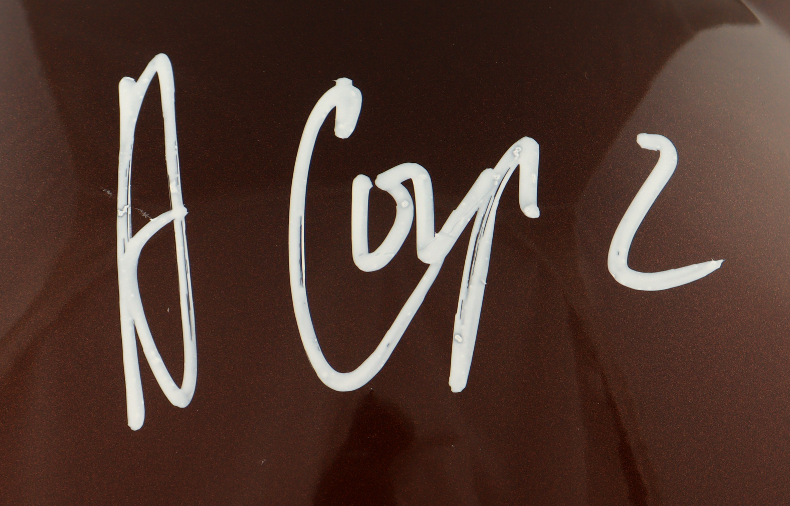 Amari Cooper Signed Browns Full-Size Authentic On-Field Flash Alternate Speed Helmet (Beckett) at PristineAuction.com Amari Cooper Signed Browns Full-Size Authentic On-Field Flash Alternate Speed Helmet (Beckett) at PristineAuction.com