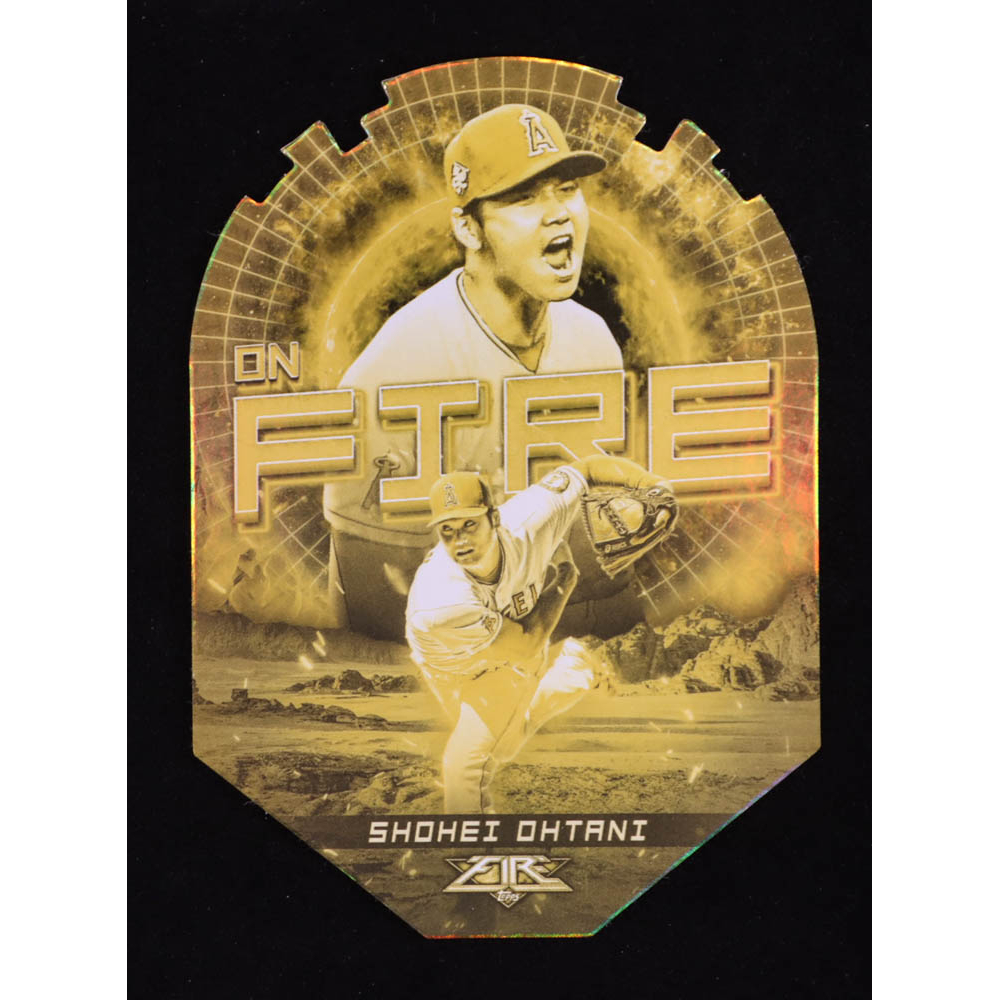 Shohei Ohtani 2022 Topps Fire En Fuego Gold Minted #EF1 at PristineAuction.com