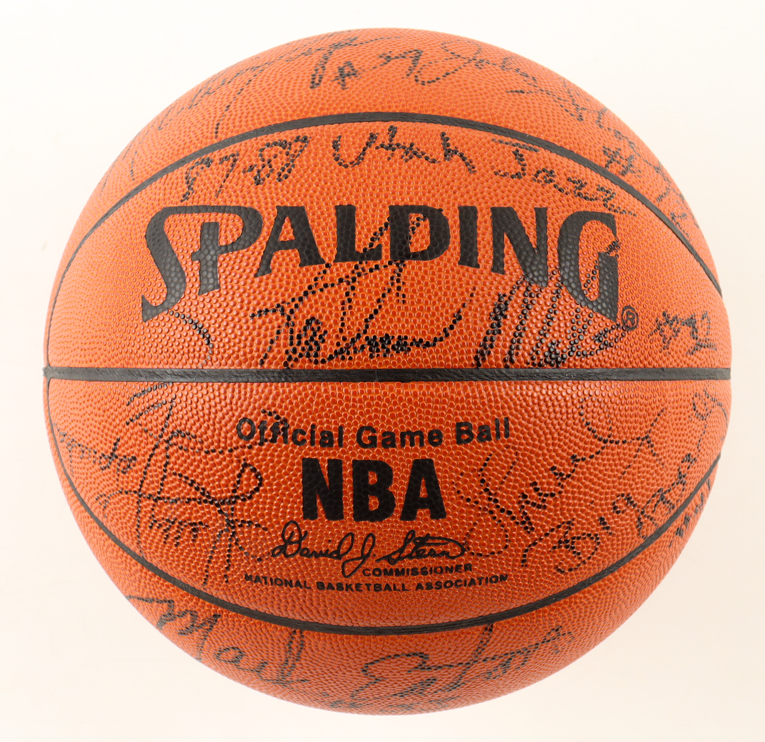 Jazz 1987-88 NBA Basketball Team-Signed By (14) With John Stockton, Karl Malone, Jerry Sloan, Mark Eaton (Beckett) at PristineAuction.com Jazz 1987-88 NBA Basketball Team-Signed By (14) With John Stockton, Karl Malone, Jerry Sloan, Mark Eaton (Beckett) at PristineAuction.com