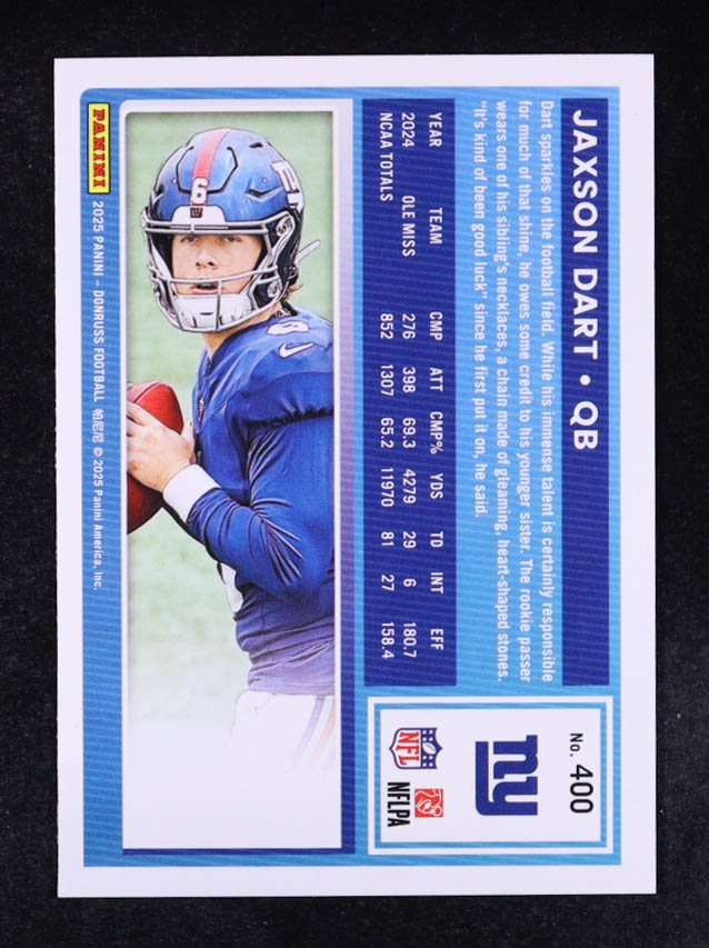 Jaxson Dart 2025 Donruss #400 RR RC at PristineAuction.com Jaxson Dart 2025 Donruss #400 RR RC at PristineAuction.com