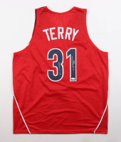 Jason Terry Signed Jersey Inscribed "97 NCAA Champs" (JSA) at PristineAuction.com