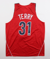 Jason Terry Signed Jersey Inscribed "97 NCAA Champs" (JSA) at PristineAuction.com