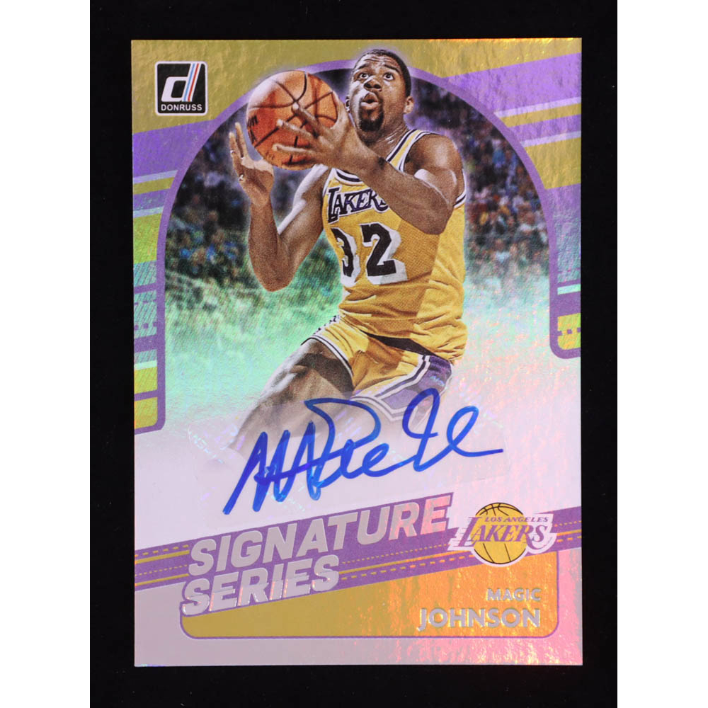 Magic Johnson 2020-21 Donruss Optic Signature Series #47 at PristineAuction.com