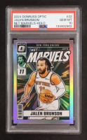 Jalen Brunson 2024-25 Donruss Optic Net Marvels Holo #22 (PSA 10) at PristineAuction.com