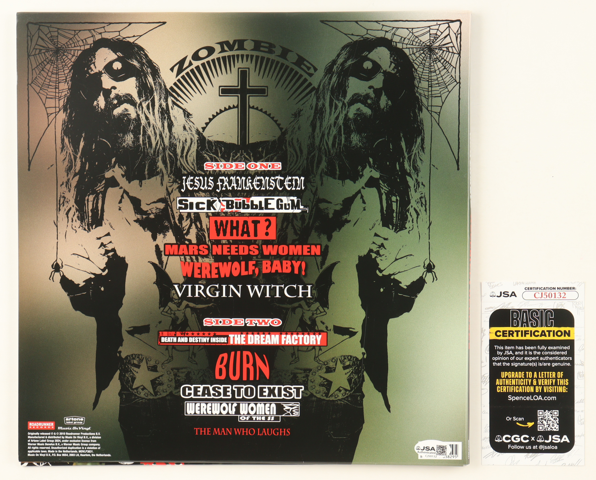 Rob Zombie Signed "Hellbilly Deluxe 2" Record Album Cover With Vinyl Record (JSA) at PristineAuction.com Rob Zombie Signed "Hellbilly Deluxe 2" Record Album Cover With Vinyl Record (JSA) at PristineAuction.com