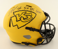 Jamaal Charles Signed Chiefs Full-Size Rave Alternate Speed Helmet Inscribed "5.4 YPC Goat" (JSA) at PristineAuction.com