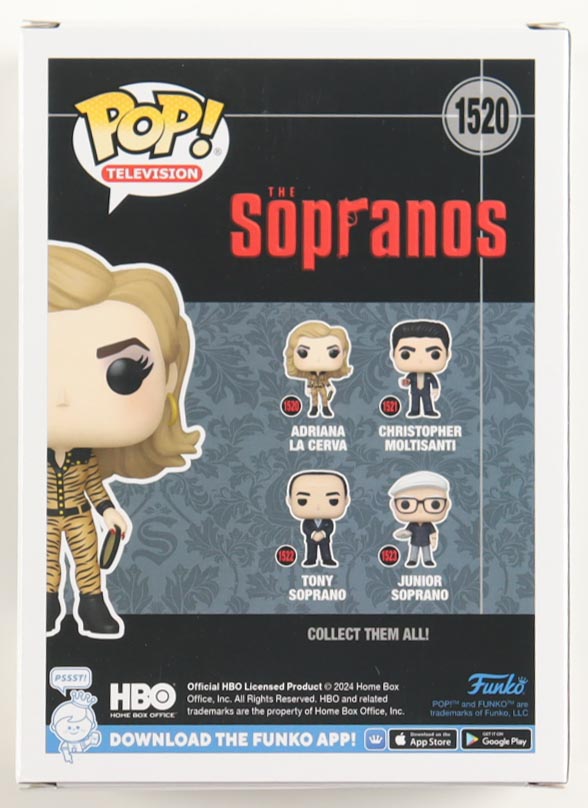 Drea de Matteo Signed "The Sopranos" #1520 Adriana La Cerva Funko Pop! Vinyl Figure (Beckett) at PristineAuction.com Drea de Matteo Signed "The Sopranos" #1520 Adriana La Cerva Funko Pop! Vinyl Figure (Beckett) at PristineAuction.com