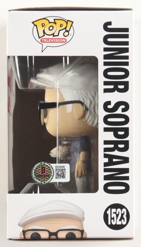 Dominic Chianese Signed "The Sopranos" #1523 Junior Soprano Funko Pop! Vinyl Figure (Beckett) at PristineAuction.com Dominic Chianese Signed "The Sopranos" #1523 Junior Soprano Funko Pop! Vinyl Figure (Beckett) at PristineAuction.com