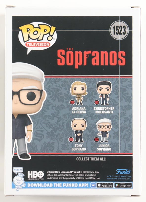 Dominic Chianese Signed "The Sopranos" #1523 Junior Soprano Funko Pop! Vinyl Figure (Beckett) at PristineAuction.com Dominic Chianese Signed "The Sopranos" #1523 Junior Soprano Funko Pop! Vinyl Figure (Beckett) at PristineAuction.com
