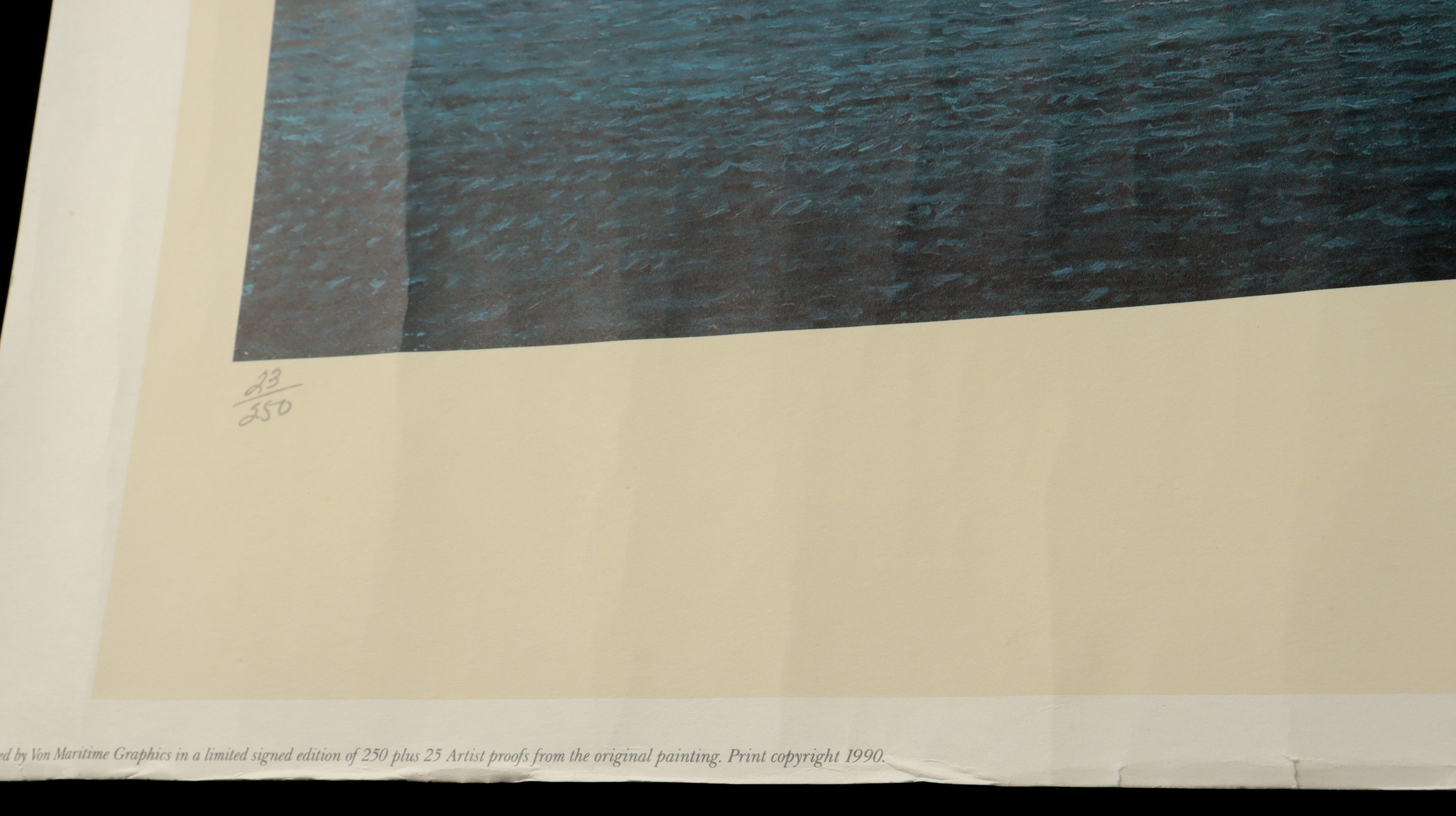 "Romance of the Seas Departing Boston's Long Wharf" 27x34 LE Signed Lithograph by Robert Massey #23/250 (Ship Store Galleries) at PristineAuction.com "Romance of the Seas Departing Boston's Long Wharf" 27x34 LE Signed Lithograph by Robert Massey #23/250 (Ship Store Galleries) at PristineAuction.com