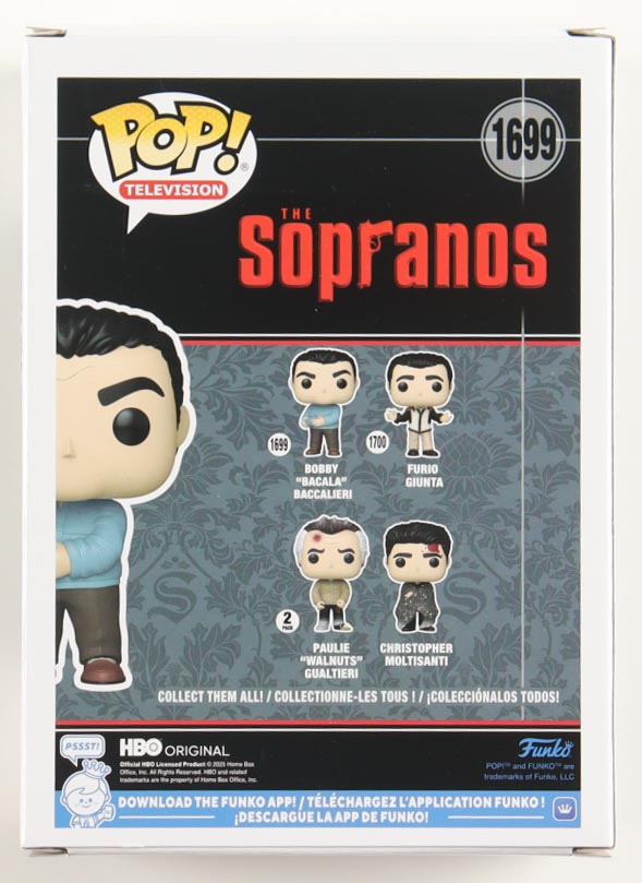 Steve Schirripa Signed "The Sopranos" #1699 Bobby "Bacala" Bacalieri Funko Pop! Vinyl Figure (Beckett) at PristineAuction.com Steve Schirripa Signed "The Sopranos" #1699 Bobby "Bacala" Bacalieri Funko Pop! Vinyl Figure (Beckett) at PristineAuction.com