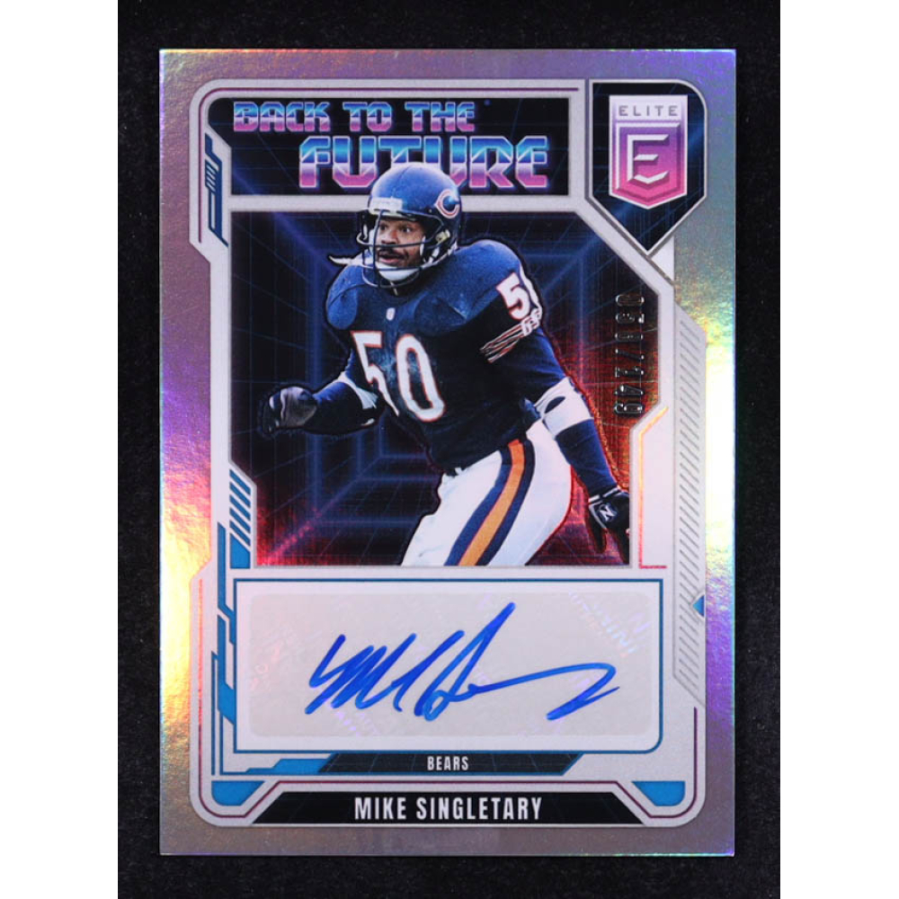 Mike Singletary 2025 Elite Back to the Future Signatures #18 #058/149 at PristineAuction.com