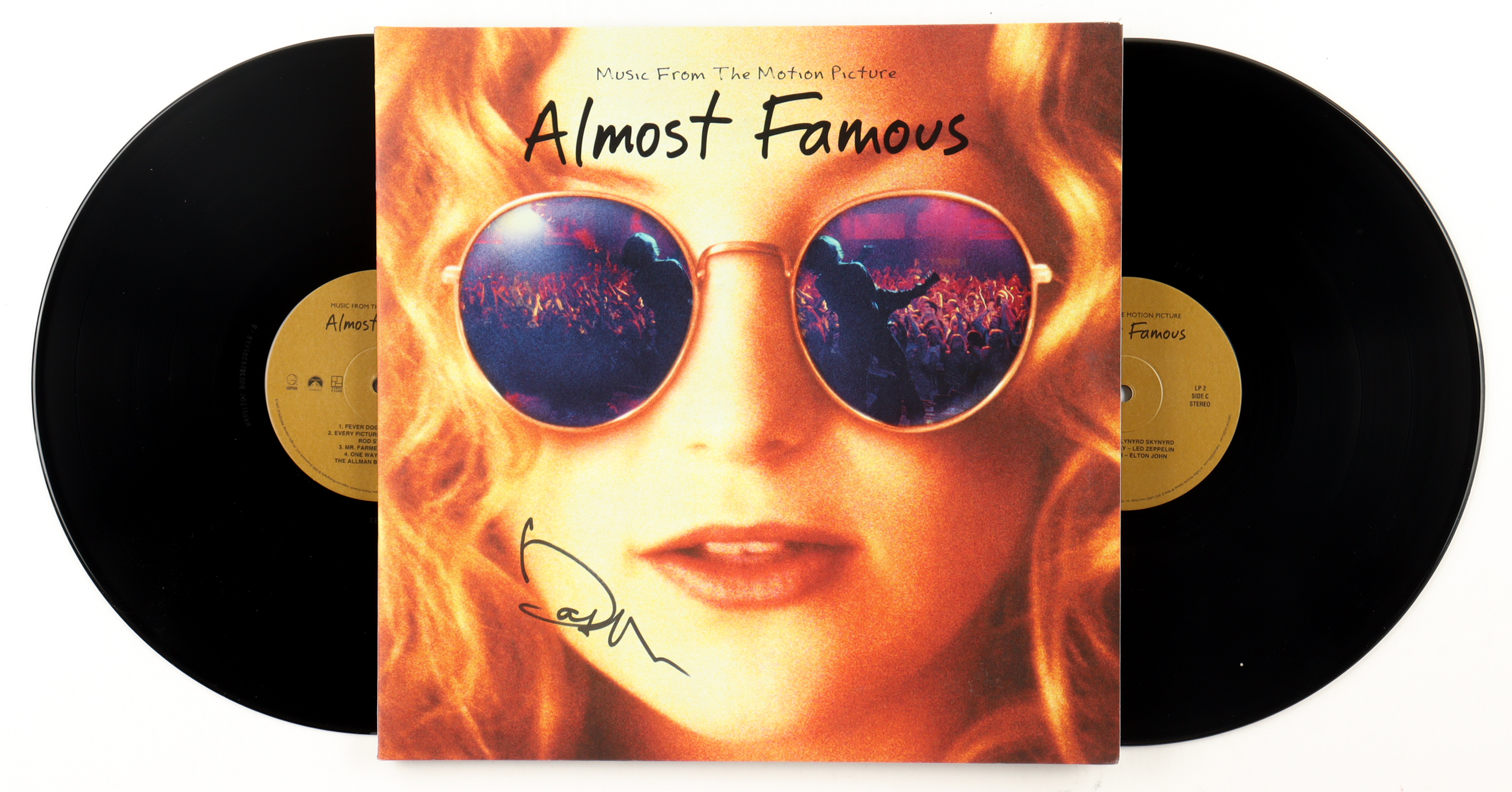 Kate Hudson Signed "Almost Famous Original Motion Picture Soundtrack" Record Album Cover With Vinyl Record (JSA) at PristineAuction.com Kate Hudson Signed "Almost Famous Original Motion Picture Soundtrack" Record Album Cover With Vinyl Record (JSA) at PristineAuction.com
