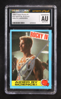 Dolph Lundgren 1985 Topps Rocky IV Aided By Science! #34 (CGC | Autograph Graded CGC 10) at PristineAuction.com
