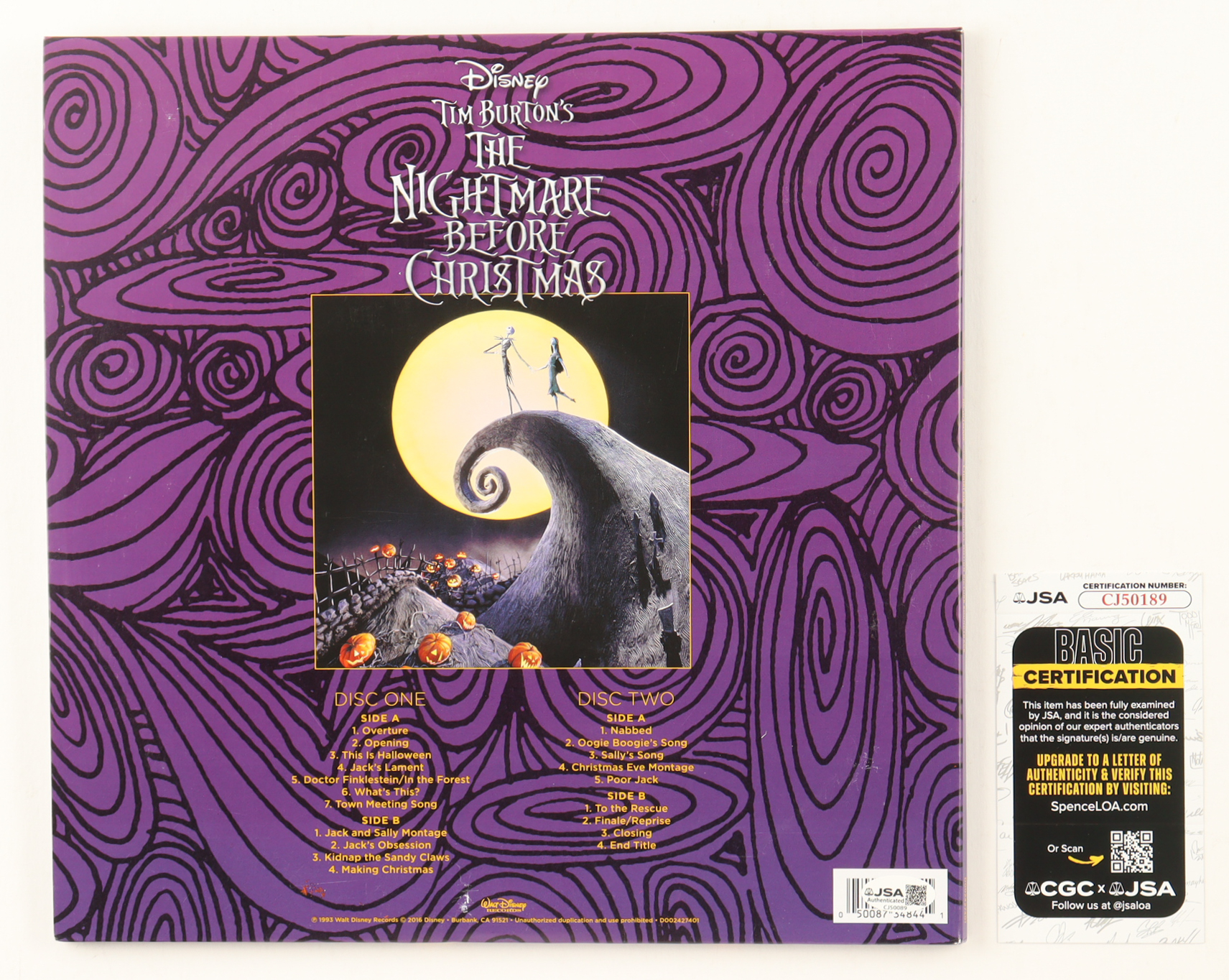 Danny Elfman Signed "The Nightmare Before Christmas Original Motion Picture Soundtrack" Vinyl Record Album (JSA) at PristineAuction.com Danny Elfman Signed "The Nightmare Before Christmas Original Motion Picture Soundtrack" Vinyl Record Album (JSA) at PristineAuction.com