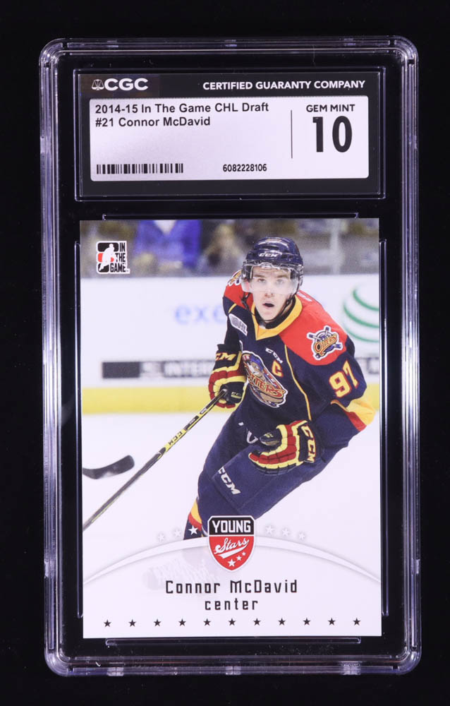 Connor McDavid 2015 ITG CHL Draft #21 RC / Young Stars (CGC 10) at PristineAuction.com Connor McDavid 2015 ITG CHL Draft #21 RC / Young Stars (CGC 10) at PristineAuction.com