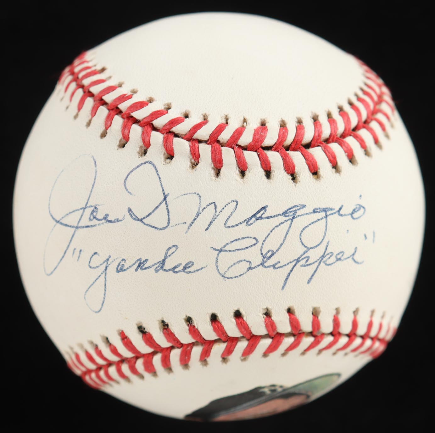 Joe DiMaggio Signed OL Player Portrait Baseball Inscribed "Yankee Clipper" (Beckett) at PristineAuction.com Joe DiMaggio Signed OL Player Portrait Baseball Inscribed "Yankee Clipper" (Beckett) at PristineAuction.com