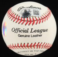 Joe DiMaggio Signed OL Player Portrait Baseball Inscribed "Yankee Clipper" (Beckett) at PristineAuction.com